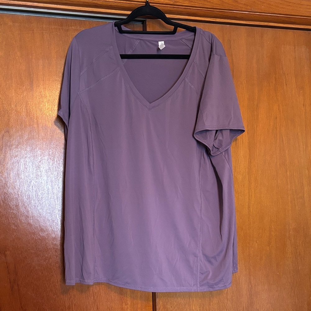 Livi Active Purple Short Sleeve Tee Lane Bryant